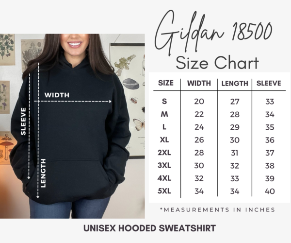 Gildan 18500 size chart