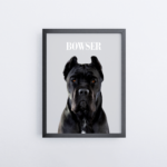 Custom pet portrait from photo - Oil painting style
