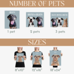 Custom pet portrait from photo - Oil painting style
