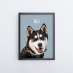 Custom pet portrait from photo - Oil painting style